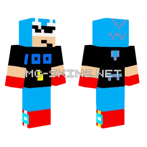 Classic Sonic 100 Like Special Skin Minecraft skin