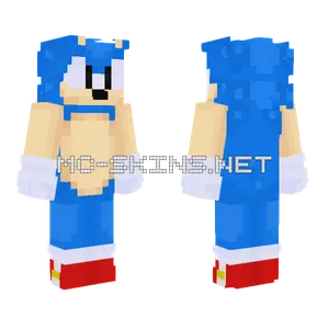 Classic Sonic Minecraft skin