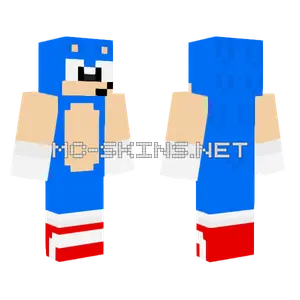 Classic Sonic V4 Minecraft skin