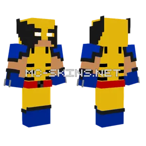 Classic Wolverine Minecraft skin