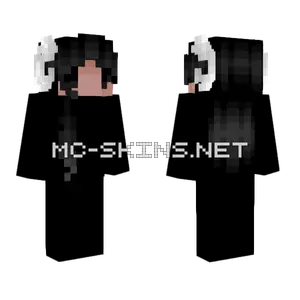 Cleora S Chibi Skin Black Hair Minecraft skin