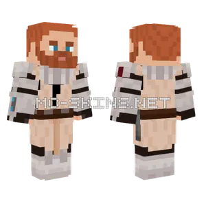 Clone Wars Master Obi Wan Kenobi Minecraft skin