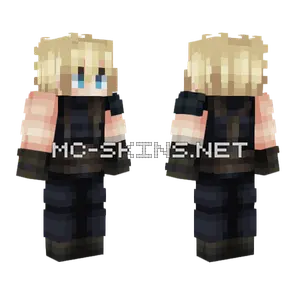 Cloud Strife Minecraft skin