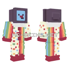 Clown TV Minecraft skin