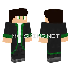 Coat Green Black Minecraft skin