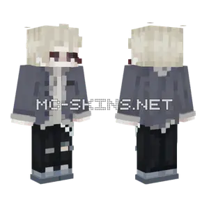 Cold Anime Boy Minecraft skin