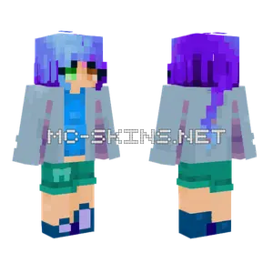 Cold Shoulder Girl Minecraft skin