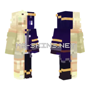 Collab Day And Night Minecraft skin