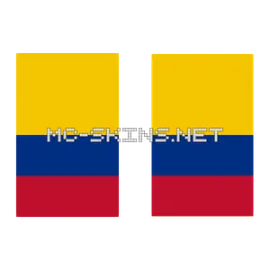 Colombia Flag cape, outside and lining