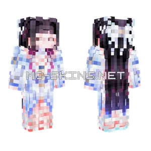 Color Accurate Columbina Genshin Impact Minecraft skin