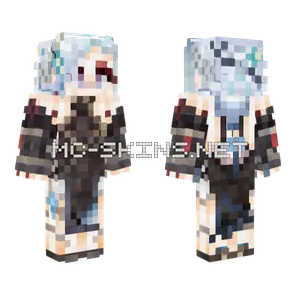 Color Accurate Shenhe Frostflower Dew Minecraft skin