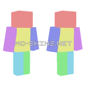 Colorful Block Base Minecraft skin