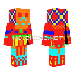 Colorful Mech Suit Minecraft skin
