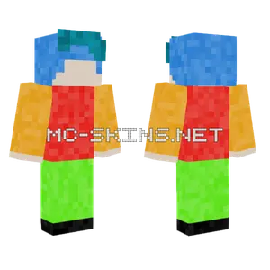 Colorful Stacked Blocks Minecraft skin