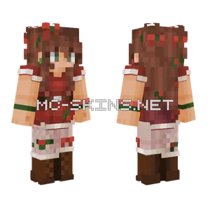 Colors of Christmas Girl Minecraft skin