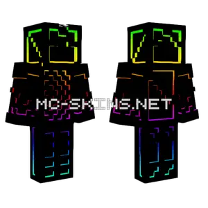 Coloured Demon Minecraft skin