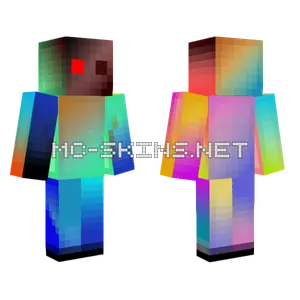Colourful Chaos Minecraft skin