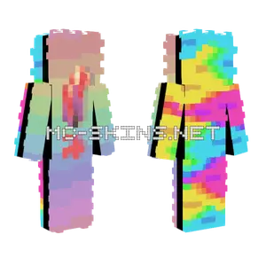Colourful Skin Minecraft skin