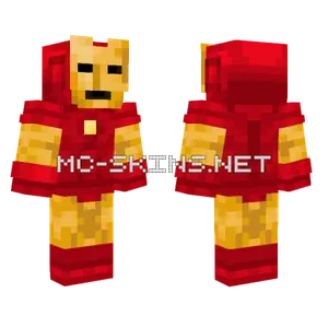 Comic Iron Man Minecraft skin