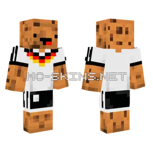 Cookie Football Fan Minecraft skin