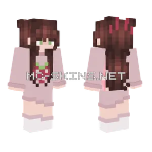 Cookie In Strawberry PJs Minecraft skin