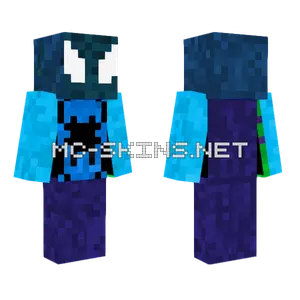 Cool Colours Spiderman Minecraft skin
