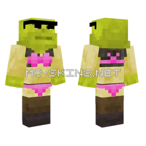 Cool Shrek In Two Piece Minecraft skin