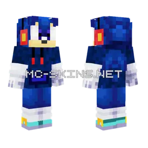 Cool Sonic Minecraft skin