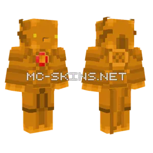 Copper Axolotl Bot Minecraft skin