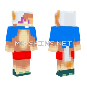 Copper Werewolf Sonic Style Minecraft skin