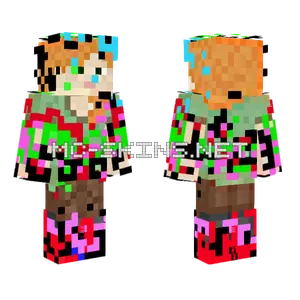 Corrupted Alex Minecraft skin