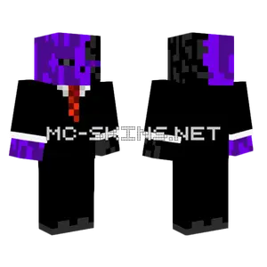 Corrupted Enderman In Suit Minecraft skin