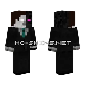 Corrupted Herobrine Suit Minecraft skin