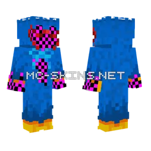 Corrupted Huggy Wuggy Minecraft skin