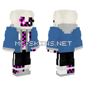 Corrupted Sans Minecraft skin