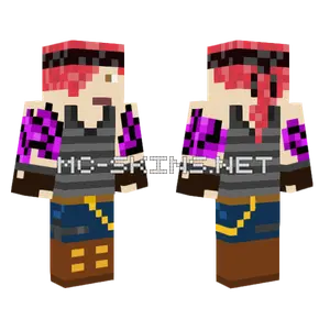 Corrupted Warrior Minecraft skin