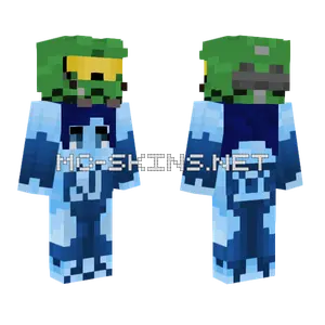 Cortana Holding Master Chief Minecraft skin