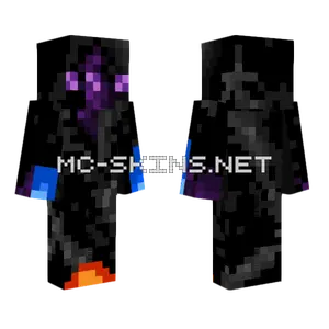 Cosmic Alien Water Fire Minecraft skin