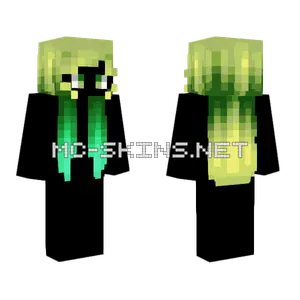 Cosmic Radioactive Glow Girl Minecraft skin