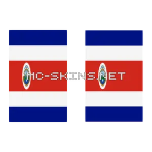 Costa Rica Flag cape, outside and lining