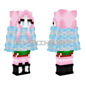 Cotton Candy Girl Minecraft skin