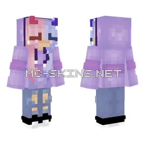 Cotton Candy Girl Minecraft skin