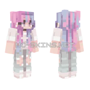 Cotton Candy Girl Minecraft skin
