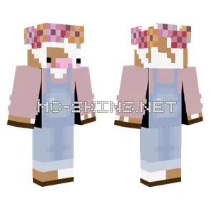 Cow In Dungarees Minecraft skin
