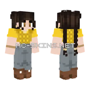 Cozy Braids Girl Minecraft skin
