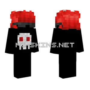 Cr4zyk1llr1 Red Skull Minecraft skin
