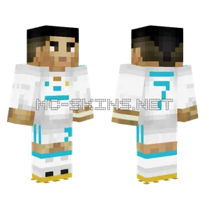 CR7 Real Madrid Minecraft skin