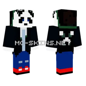 Cranda Creeper Panda Minecraft skin