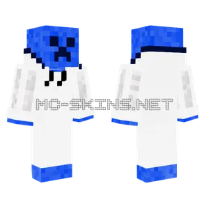 Creeper Blue Minecraft skin