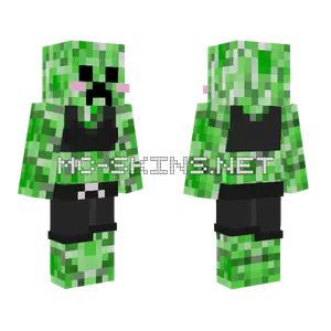 Creeper Bra Minecraft skin